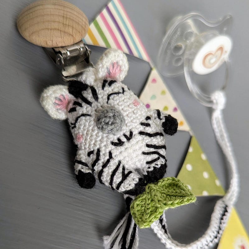 Zebra Pacifier Clip - Etsy