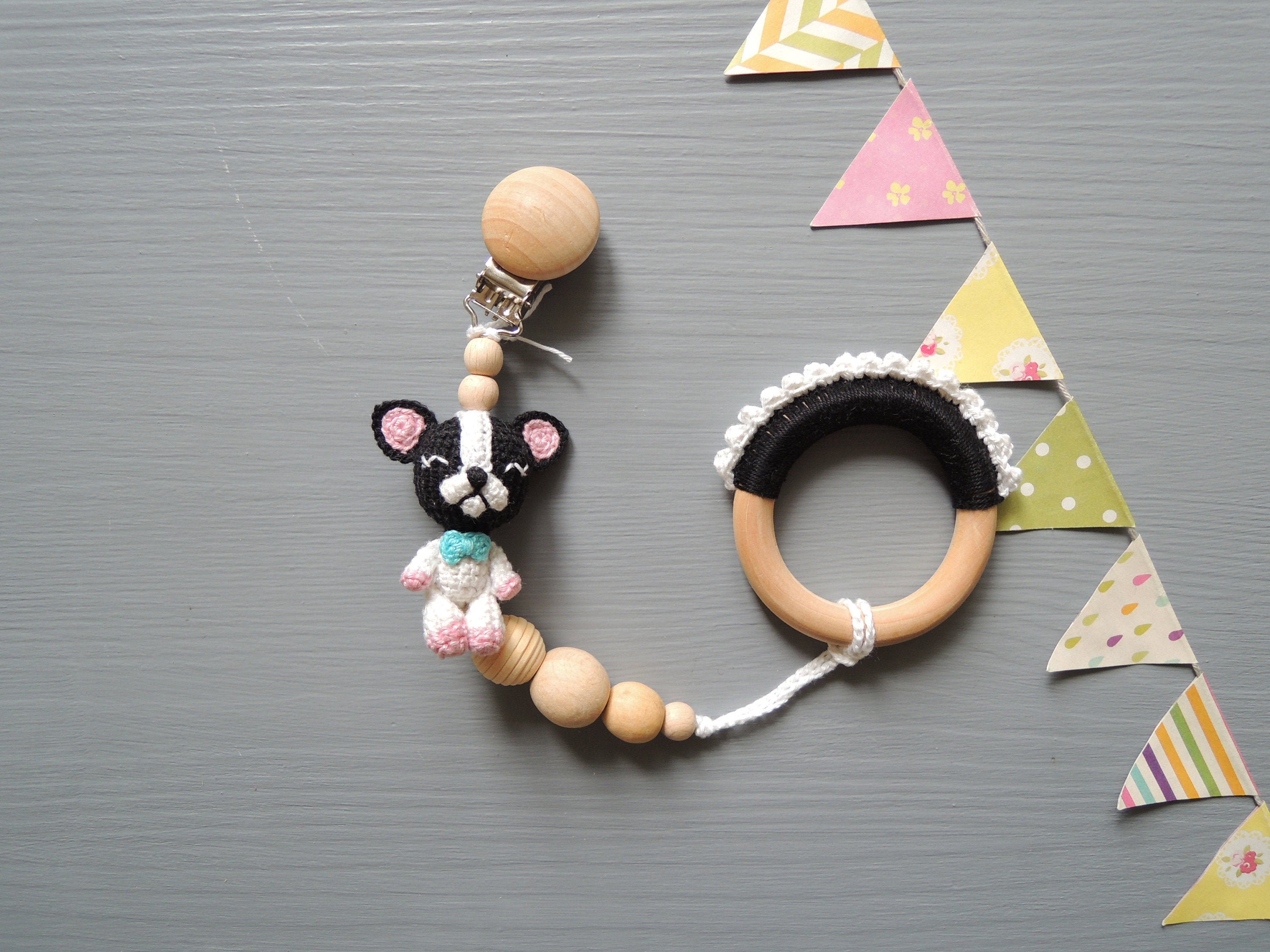 Dummy Pacifier Chain Clips Crochet Wooden Beads Soother Holder Baby Shower Gifts Dummy Pacifier Chain Clips Crochet Wooden Beads Soother Holder Baby Shower Gifts