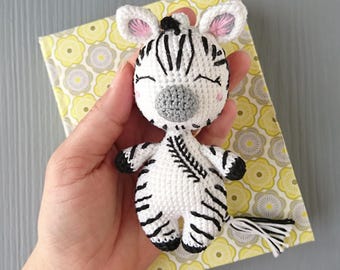 Crochet Zebra Stuffed Animal: Personalized Nursery Decor
