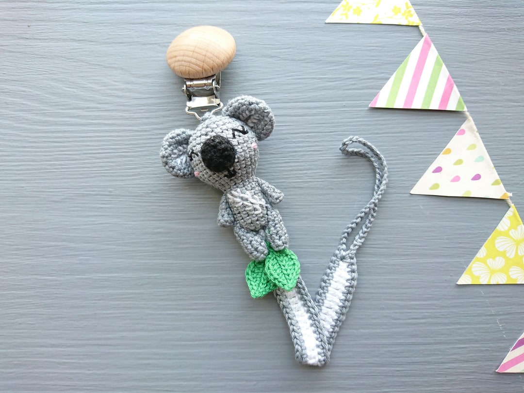 Pacifier Clip Koala. Personalized Baby Shower Gift. Gender Etsy