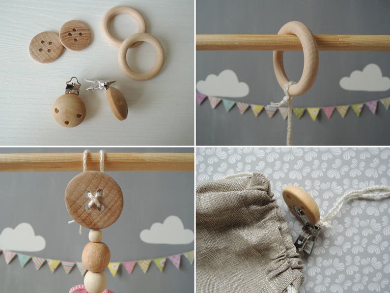 Stroller chain with hanging toys Rattle Fox Pram garland Crib Etsy