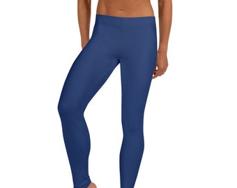 Women's Leggings, Graphic Leggings, Yoga Leggings, Activewear, Stretchy, Soft, Spandex, Gym Leggings, Sports Leggings, Blue