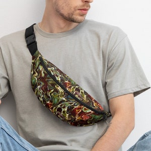 Unisex Fanny Pack, Colorful, Over Shoulder Bag, Travel Bags, Waist Bag, Travel Accessory, Men, Women, Backpack, Belt Bag, Bum Bag