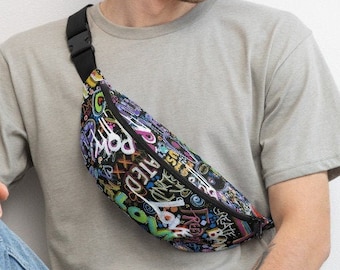 Unisex Fanny Pack, Over Shoulder, Travel Waist Accessory, Men, Women, Backpack, Belt Bag