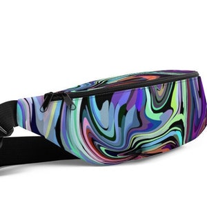 Unisex Fanny Pack, Over Shoulder Bag, Travel Bags, Waist Bag, Travel Accessory Men Women, Backpack, Belt Bag, Bum Bag, Print, Abstract