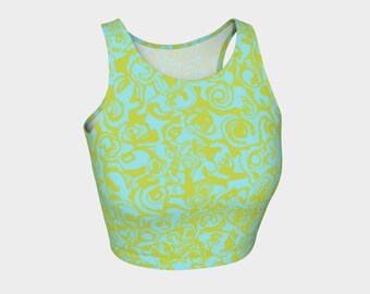 Women's Athletic Fitted Crop Top, Sleeveless, Basic, Gym Wear, Soft, Summer, Minimalist Tank, Sporty
