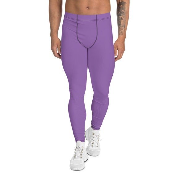 Leggings da uomo Leggings da yoga Lilla Viola chiaro Abbigliamento sportivo Atletico Esercizio Pantaloni elasticizzati Leggings da palestra Sport Spandex Collant Etsy Italia