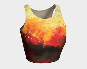Women's Athletic Fitted Crop Top, Sleeveless, Basic, Gym Wear, Soft, Summer, Minimalist Tank, Sporty