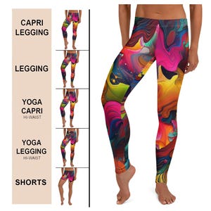 Women&#39;s Leggings, Colorful Capris, Athletic Leggings, Colorful Leggings, Exercise Leggings, Yoga Leggings, Casual Leggings, Yoga Shorts