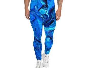Men's Leggings, XS-3X Plus, Yoga, Fitness, Gym Athletic Tights, Dancer, Activewear, Base Layer