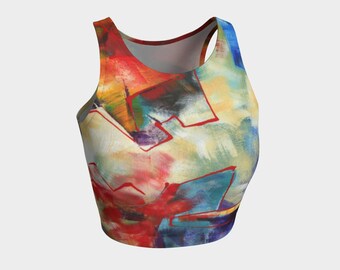 Women's Athletic Fitted Crop Top, Sleeveless, Basic, Gym Wear, Soft, Summer, Minimalist Tank, Sporty