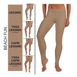 Women&#39;s Capris & Leggings, Beige Leggings, Gym Leggings, Athletic Leggings, Yoga leggings, Casual Leggings, Print Capri Leggings, Pull On