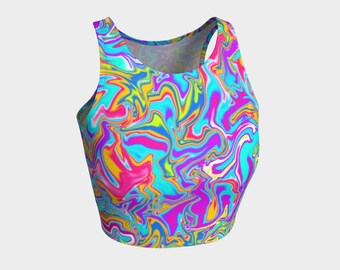 Women's Athletic Fitted Crop Top, Sleeveless, Basic, Gym Wear, Soft, Summer, Minimalist Tank, Sporty