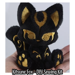 DIY KIT - Kitsune Plush - Littlefox's Toebeans -  Japanese Spirit Fox Stuffed Animal