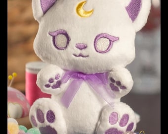 ITH Pattern - Luna Cat SnuggleBean Plush - Littlefox's Toebeans Larger Size - Digital Download