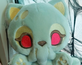 Cat-thulhu SnuggleBean Plush - Littlefox's Toebeans Larger Size - Cthulhu Kitten Monster Lovecraft Stuffed Animal