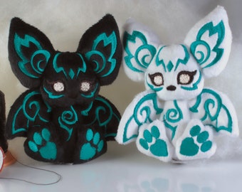 DIY KIT - Koumori Bat Plush - Littlefox's Toebeans -  Japanese Spirit Bat Stuffed Animal