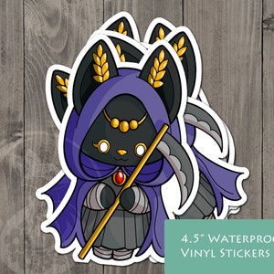 Adesivo Caronte - Estilo Kokeshi - Adesivo de Vinil Boneca Kokeshi Deus Grego Antigo Caronte 4,5 Polegadas