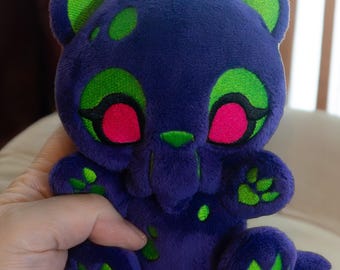 Cat-thulhu Plush ITH Embroidery Pattern: Cryptid Kitten DIY (Digital Download)
