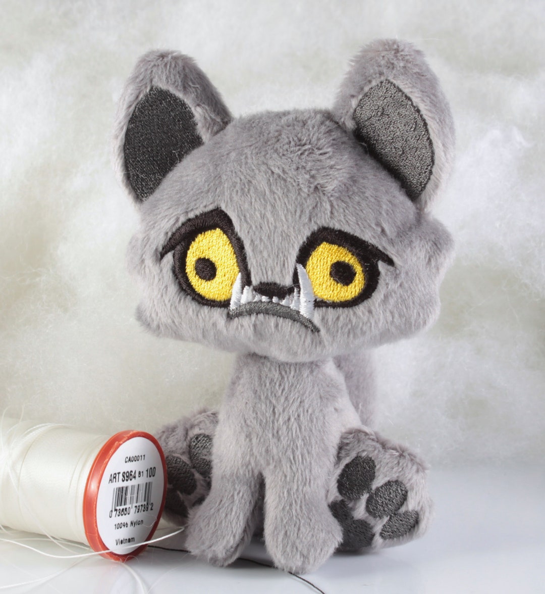 Weird Kitty Plush Littlefox's Toebeans Wilfred Lykoi Cat Stuffed