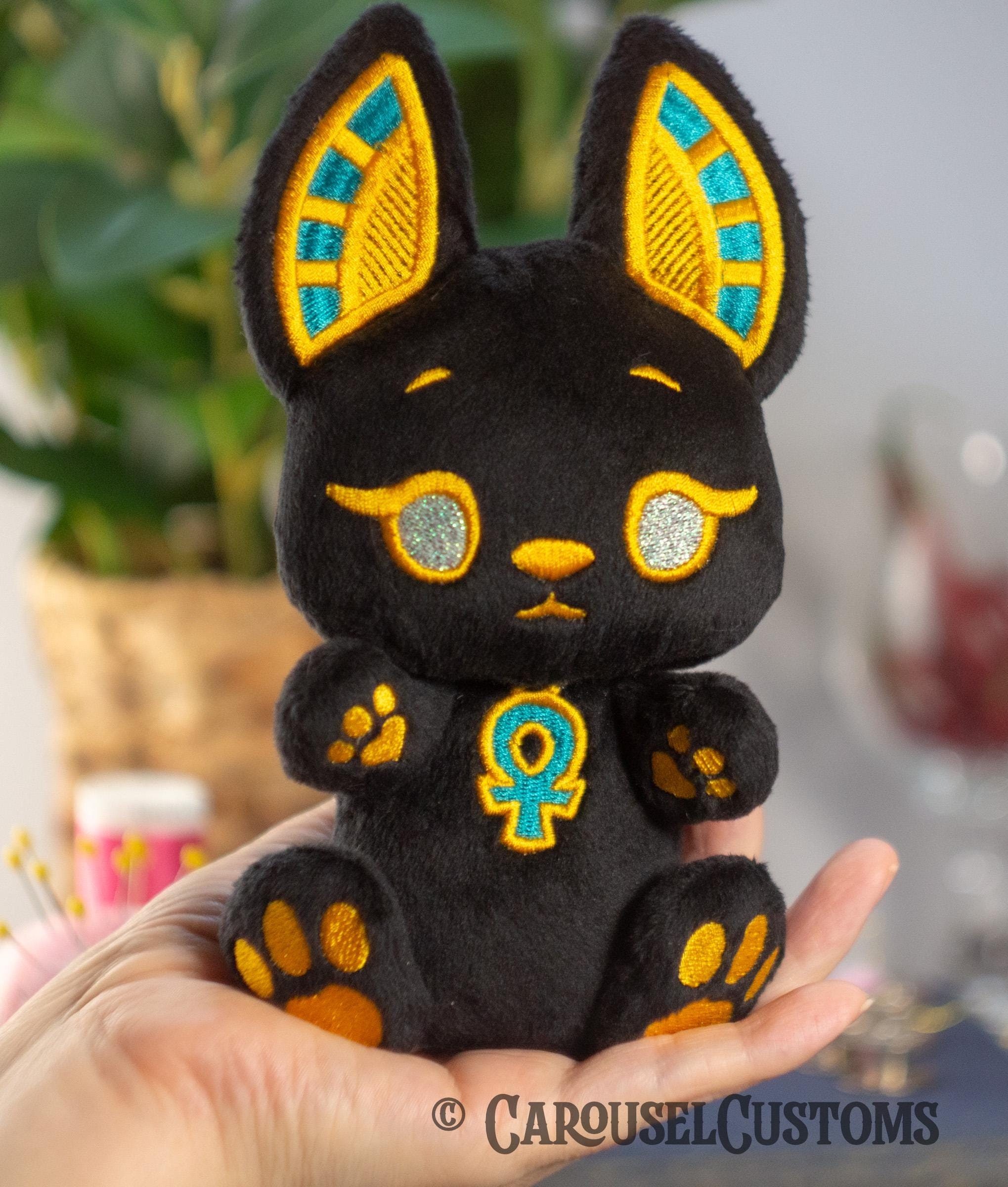 Anubis Jackal Snugglebean Plush - Littlefox's Toebeans Larger Size