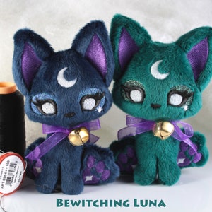 Peluche Luna Embrujada - Littlefox&#39;s Toebeans - Gato Brujo Glamour