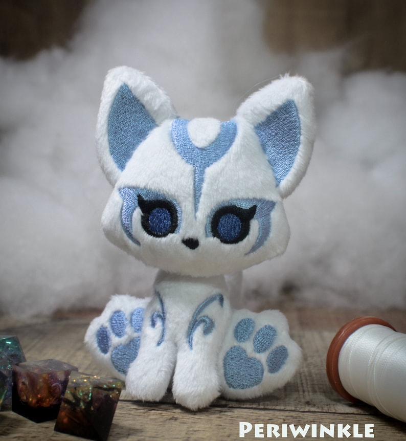 Kitsune Plush Littlefox's Toebeans Japanese Spirit Fox Stuffed Animal zdjęcie 2