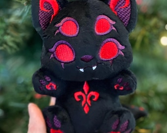 Molde de pelúcia ITH Diabolicat: SnuggleBean Demon Imp Devil Monster (Download Digital)