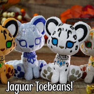 Jaguar Plush - Littlefox&#39;s Toebeans - Incan Mayan MezoAmerican Jaguar God Goddesss Stuffed Animal