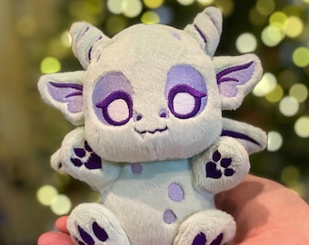 Dwagon Plush ITH Embroidery Pattern: SnuggleBean Dragon Gargoyle Doll (Digital Download)