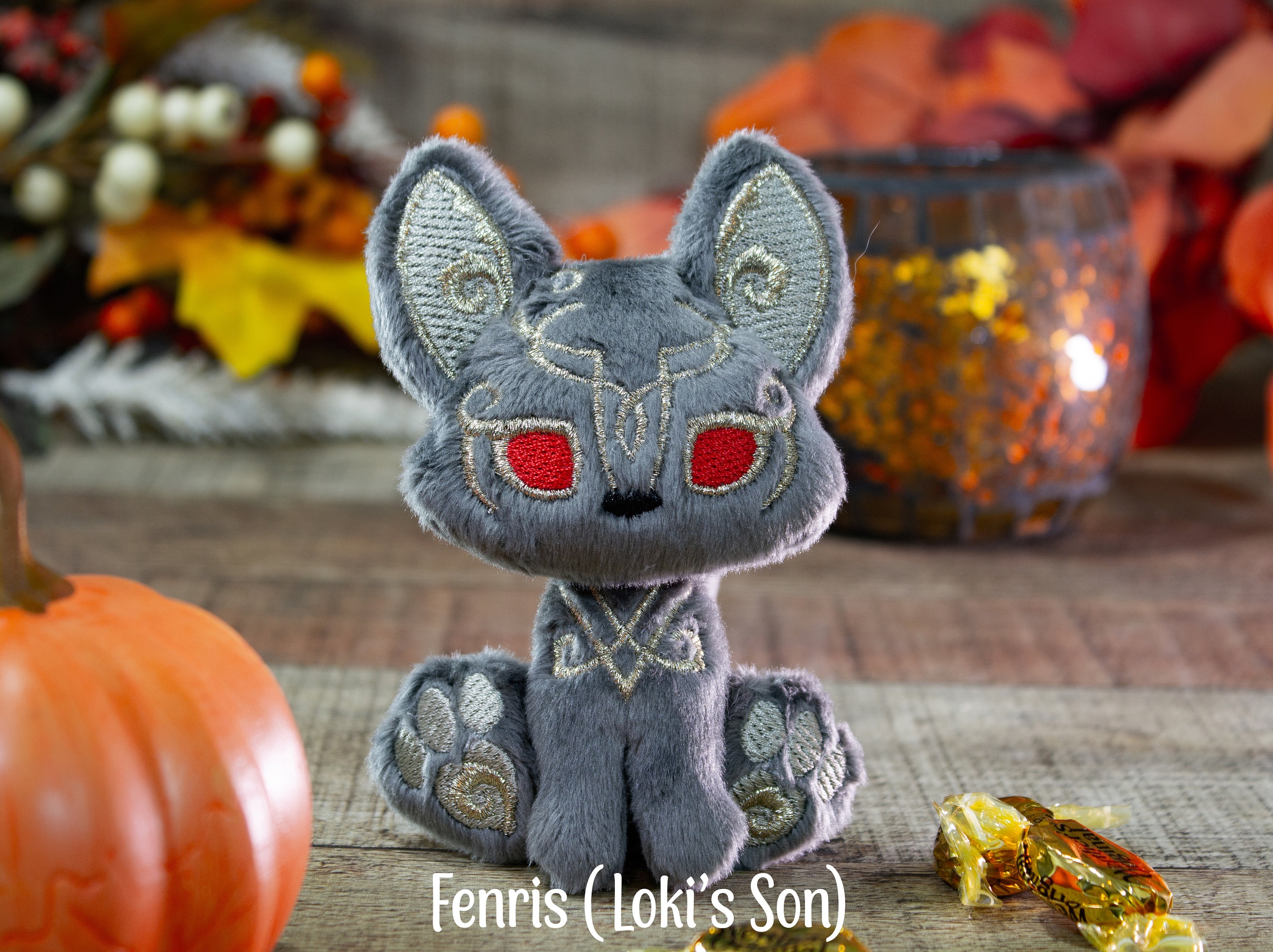 Wolves of Ragnarok - Fenris Plush - Littlefox's Toebeans - Norse