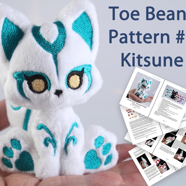 ITH PATTERN- Kitsune Fox Plush  - Littlefox's Toebeans - Digital Download