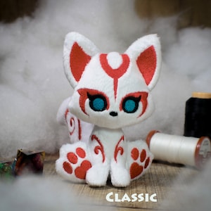 Kitsune Plush - Littlefox&#39;s Toebeans -  Japanese Spirit Fox Stuffed Animal