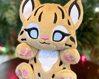 ITH Luchs-Plüschtiermuster: SnuggleBean Kanadische Wildkatze (Digitaler Download)