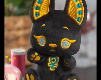 ITH Pattern  Anubis Egyptian SnuggleBean Plush - Littlefox&#39;s Toebeans Larger Size - Digital Download