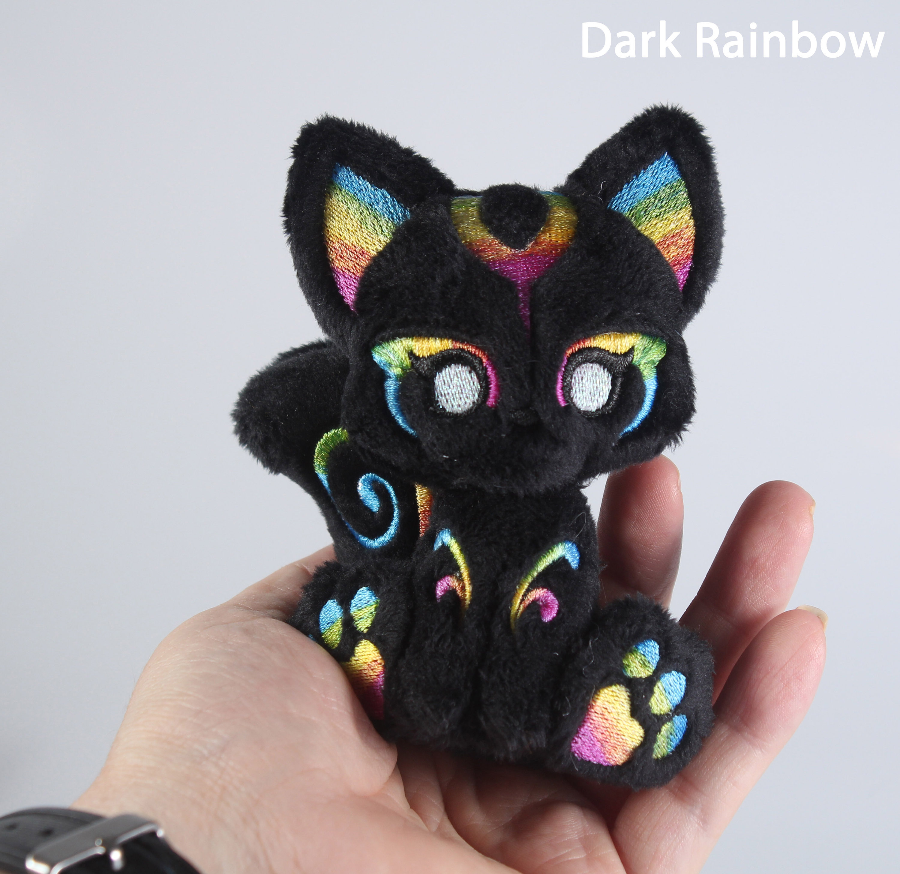 rainbow fox plush