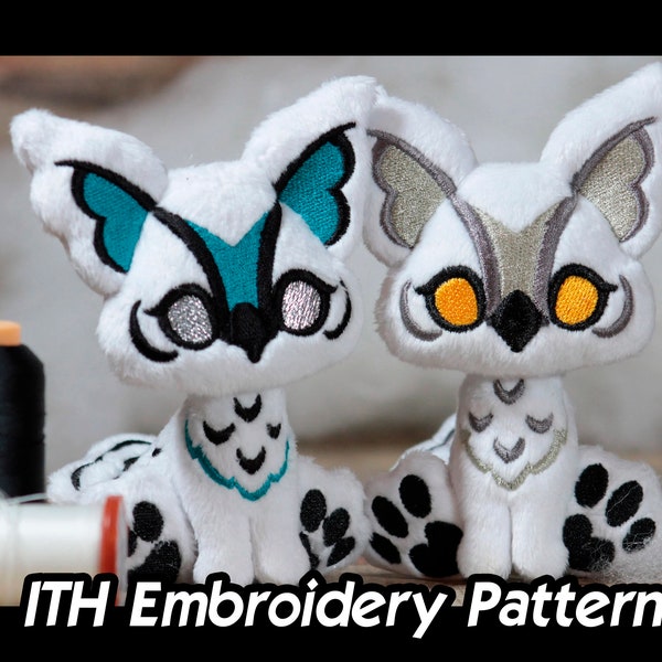 ITH Pattern - Owlbear Plush - Littlefox's Toebeans -  DND Dungeons Dragons Monster Familiar Stuffed Animal