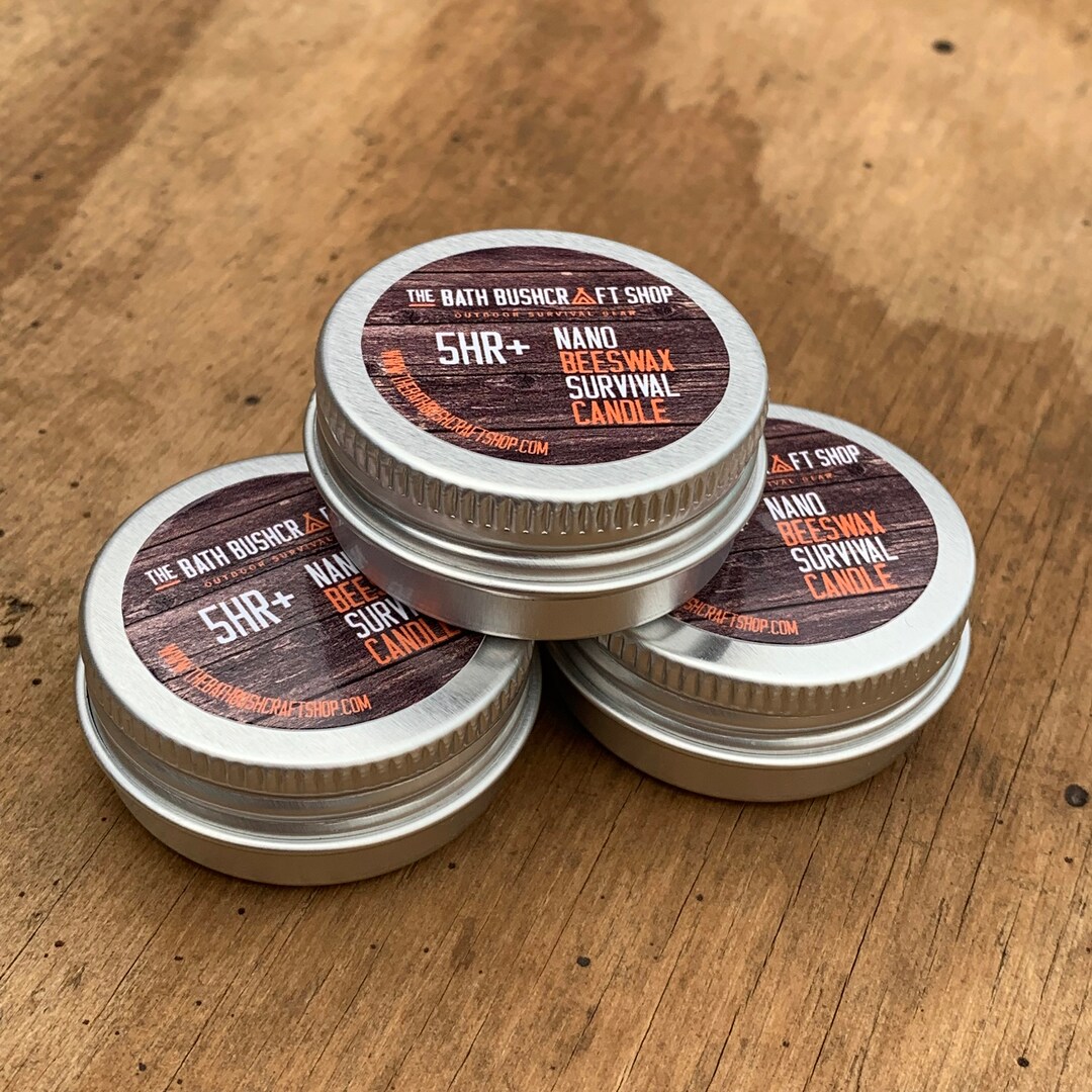 Nano 100 Natural Beeswax Emergency Survival Candle Etsy.de