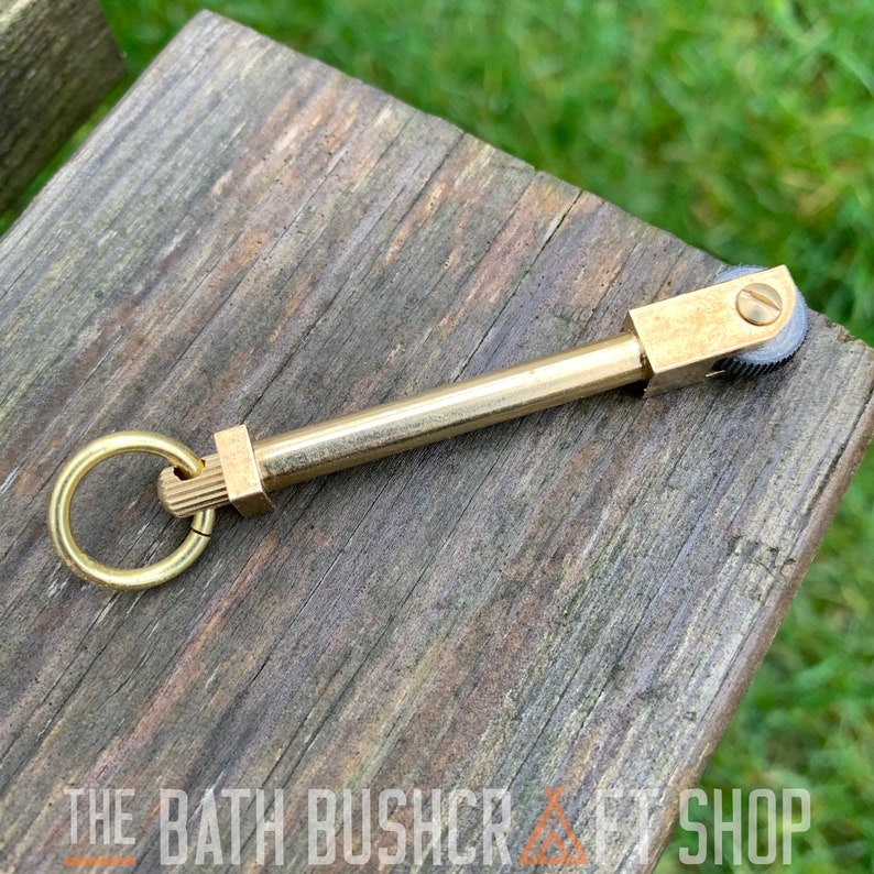 Lightweight Brass Sparker Flint Wheel Fire Starter Etsy