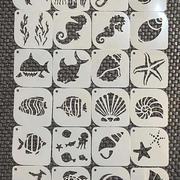 30 Pochoirs Tatouages Paillettes Dauphins - Tatouages Temporaires Brillants, Thème Marin