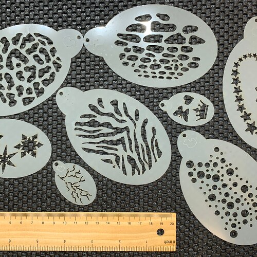 Halloween Face Paint Stencil Pack Reusable Stencils Etsy