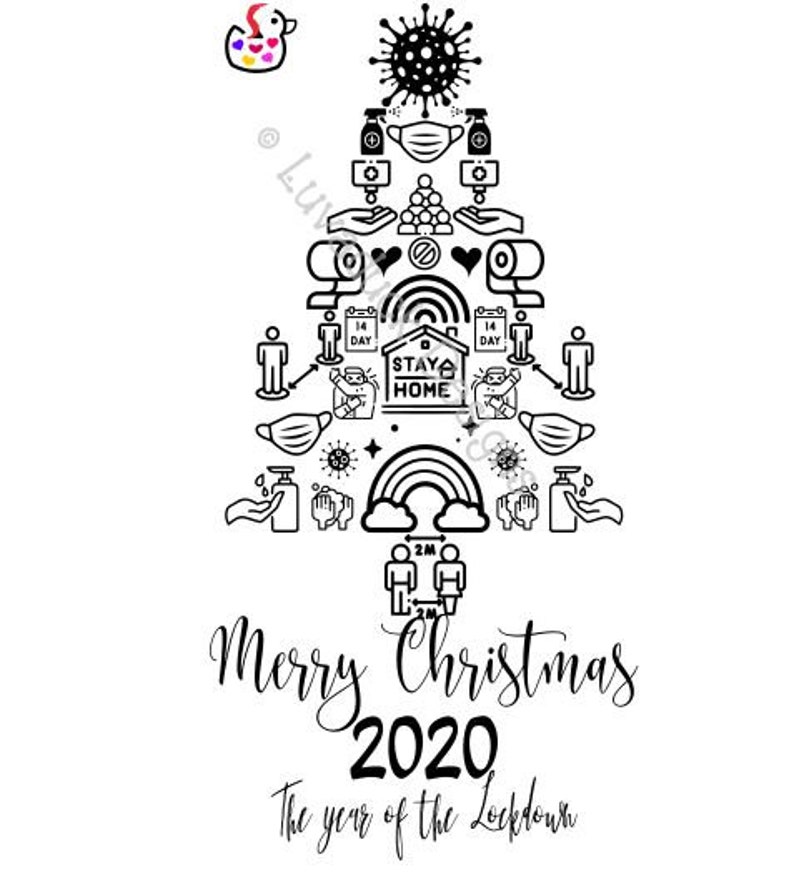 Download Covid Merry Christmas 2020 SVG Vector Design svg eps dxf ...