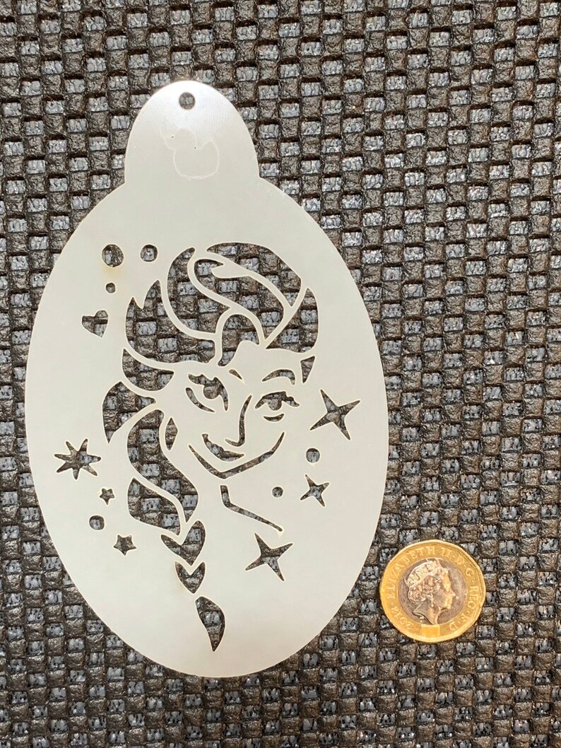 Frozen Ice Princess Style Face Paint Stencil Pack Reusable Etsy