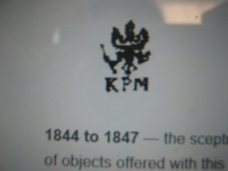 Antique hand painted KPM Germany Tea set from 1844 1847 Etsy