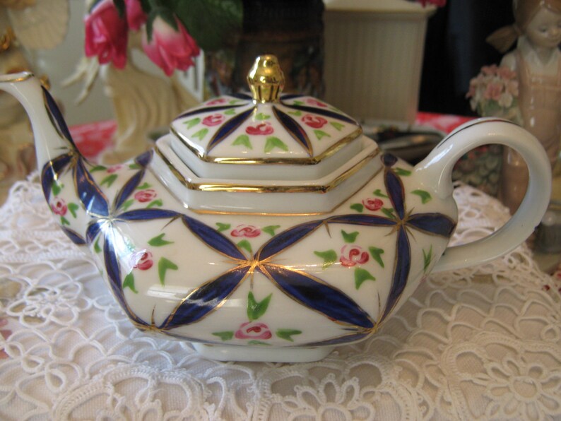Antique hand painted KPM Germany Tea set from 1844 1847 Etsy