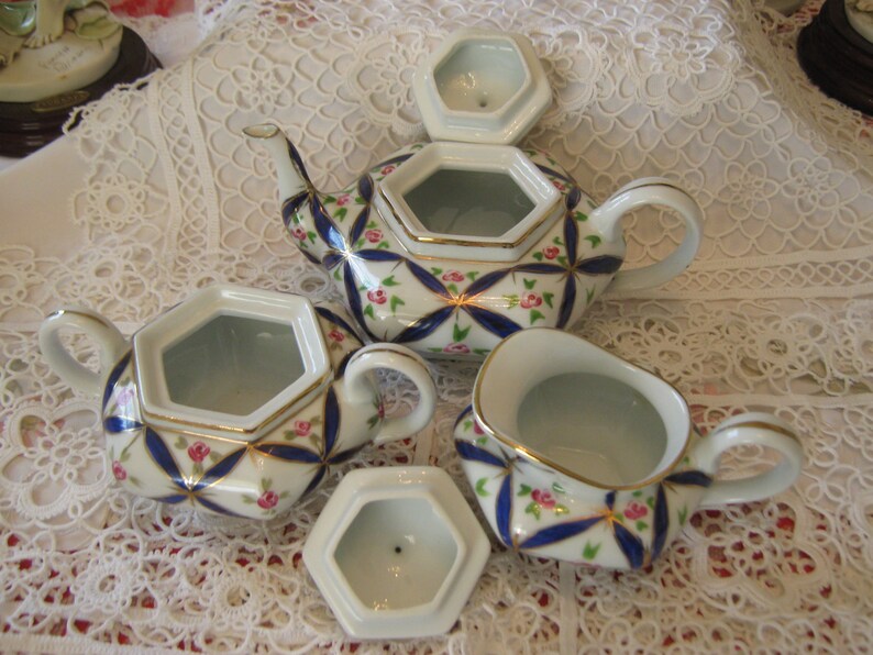 Antique hand painted KPM Germany Tea set from 1844 1847 Etsy