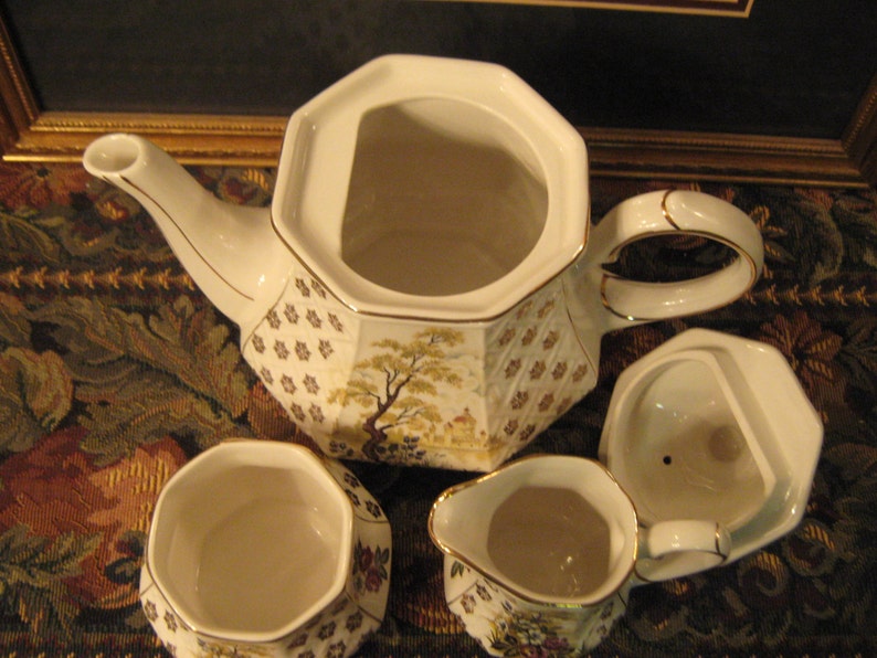 Sadler Teapot/ sugar Bowl & Milk Jug. Excellent Condition Etsy
