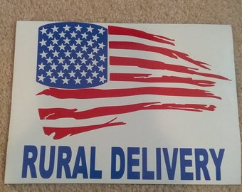 Rural Delivery Magnetic Signs!  9" x 12" NEW!!