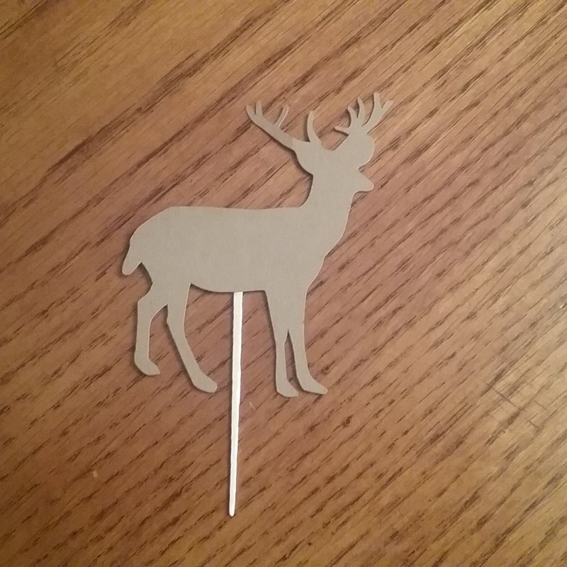 Deer Cupcake Topper - Etsy