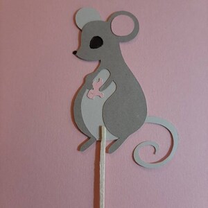 Lot of 12 Mouse Cupcake Toppers! CUTE!!
